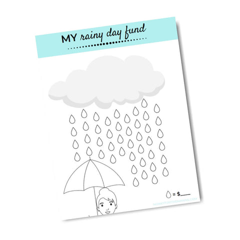 printable savings tracker rainy day