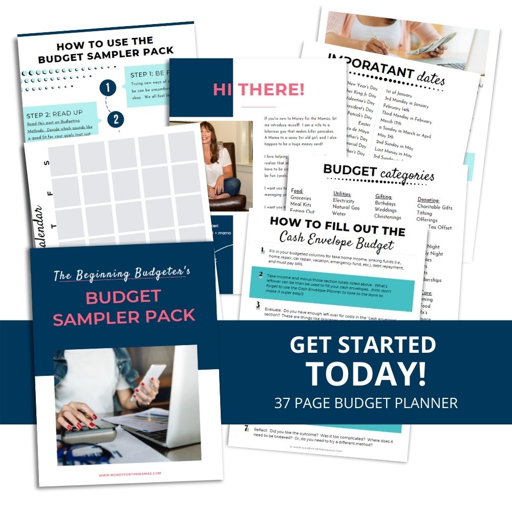 budget sampler pack - printable budget planner