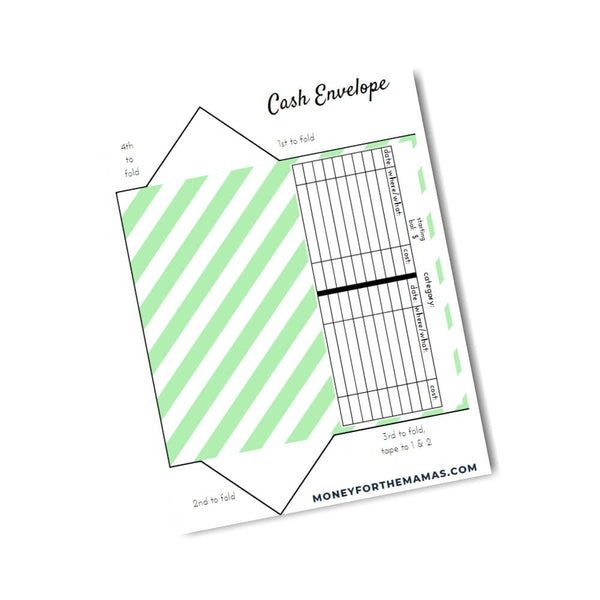 cash envelopes - stripes