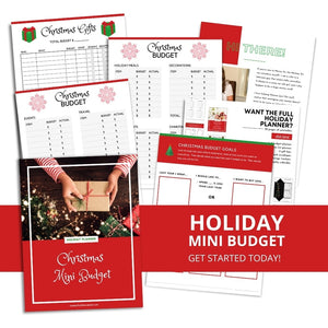 Christmas Budget Mini Planner (printable)