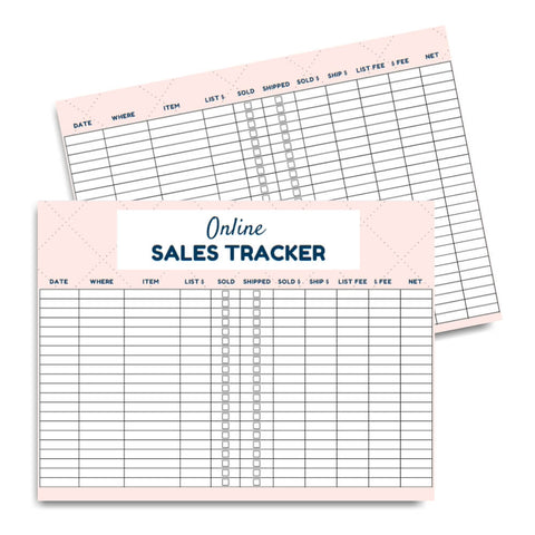 online printable sales tracker